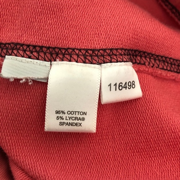 Loft Ann Taylor salmon pink cropped sweatpants  sz M - Picture 5 of 6